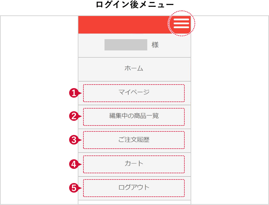 マイアカウントメニューイメージ